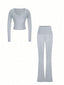 The "Aria" Ribbed Lounge Set