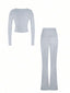 The "Aria" Ribbed Lounge Set