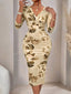 "Orivelle" Tie-Dye Bodycon Midi