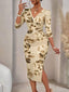 "Orivelle" Tie-Dye Bodycon Midi