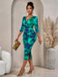 "Orivelle" Tie-Dye Bodycon Midi