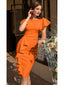 💃 “Lillian” Ruffle Midi Dress