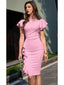 💃 “Lillian” Ruffle Midi Dress