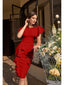 💃 “Lillian” Ruffle Midi Dress