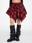 Rebelyn | Asymmetrical Plaid Festival Skirt