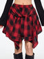 Rebelyn | Asymmetrical Plaid Festival Skirt