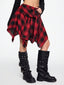 Rebelyn | Asymmetrical Plaid Festival Skirt