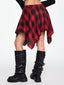 Rebelyn | Asymmetrical Plaid Festival Skirt
