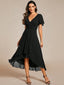 "Grace" Flutter Sleeve High-Low Dress
