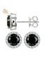 "Nova" Moissanite Halo Studs