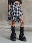 Rebelyn | Asymmetrical Plaid Festival Skirt