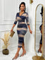 "Orivelle" Tie-Dye Bodycon Midi