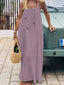 CoastalEase™ Backless Flowy Maxi Dress