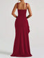 “Vera” Satin Slit Gown