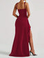 “Vera” Satin Slit Gown