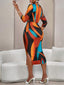 "Orivelle" Tie-Dye Bodycon Midi