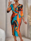 "Orivelle" Tie-Dye Bodycon Midi