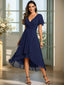 "Grace" Flutter Sleeve High-Low Dress
