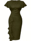 💃 “Lillian” Ruffle Midi Dress