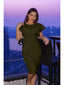 💃 “Lillian” Ruffle Midi Dress