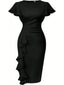 💃 “Lillian” Ruffle Midi Dress