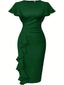 💃 “Lillian” Ruffle Midi Dress