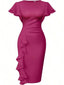 💃 “Lillian” Ruffle Midi Dress