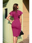 💃 “Lillian” Ruffle Midi Dress