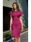 💃 “Lillian” Ruffle Midi Dress