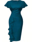 💃 “Lillian” Ruffle Midi Dress