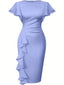 💃 “Lillian” Ruffle Midi Dress