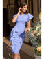 💃 “Lillian” Ruffle Midi Dress