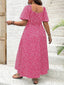 Lily" Puff Sleeve Floral Dress