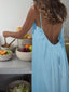 CoastalEase™ Backless Flowy Maxi Dress