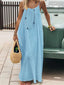 CoastalEase™ Backless Flowy Maxi Dress
