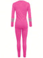 Striped Color Block Printed Sportwear Long Sleeve Top And Pants Set