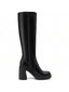 "Carmen" Tall Block-Heel Boots