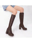 "Carmen" Tall Block-Heel Boots