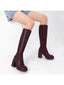 "Carmen" Tall Block-Heel Boots