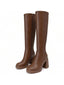 "Carmen" Tall Block-Heel Boots