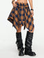 Rebelyn | Asymmetrical Plaid Festival Skirt