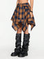 Rebelyn | Asymmetrical Plaid Festival Skirt
