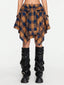 Rebelyn | Asymmetrical Plaid Festival Skirt