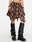 Rebelyn | Asymmetrical Plaid Festival Skirt