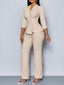 The “Vivienne” Peplum Pant Suit Set