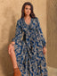 "Thalorie" Boho Paisley Maxi Dress