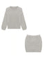 Alifa | Classic Knit Top & Skirt Two-Piece Set