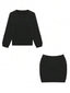Alifa | Classic Knit Top & Skirt Two-Piece Set