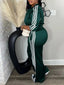 “Nova” Zip-Up Striped Track Set