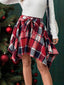 Taryn | Asymmetrical Plaid Grunge Skirt